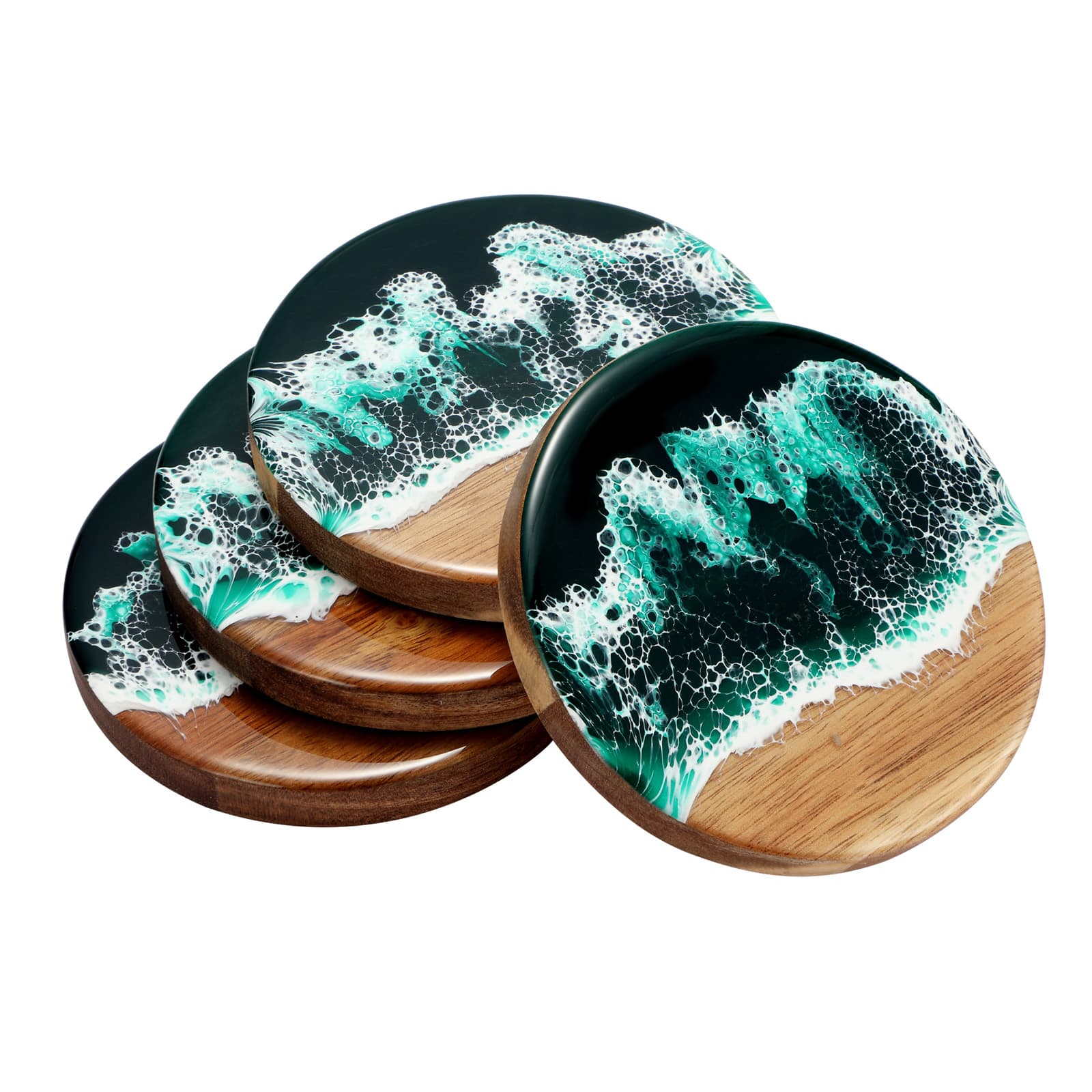 Green coasters